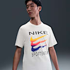 国内配送【Nike】Air Max コットン Tシャツ★海外限定★ NIKE（ナイキ）の「海外限定!!◇Nike◇Air Box Side Logo T